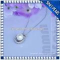 AAA 11-12MM Bread Round Genuine freshwater pearl 11-12mm 925 silver attractive pendant PP0175